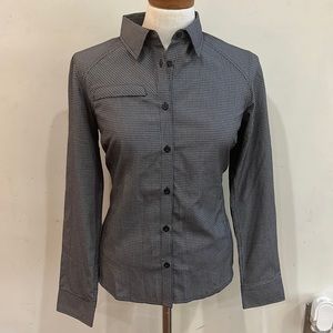 Womens plaid button down shirt